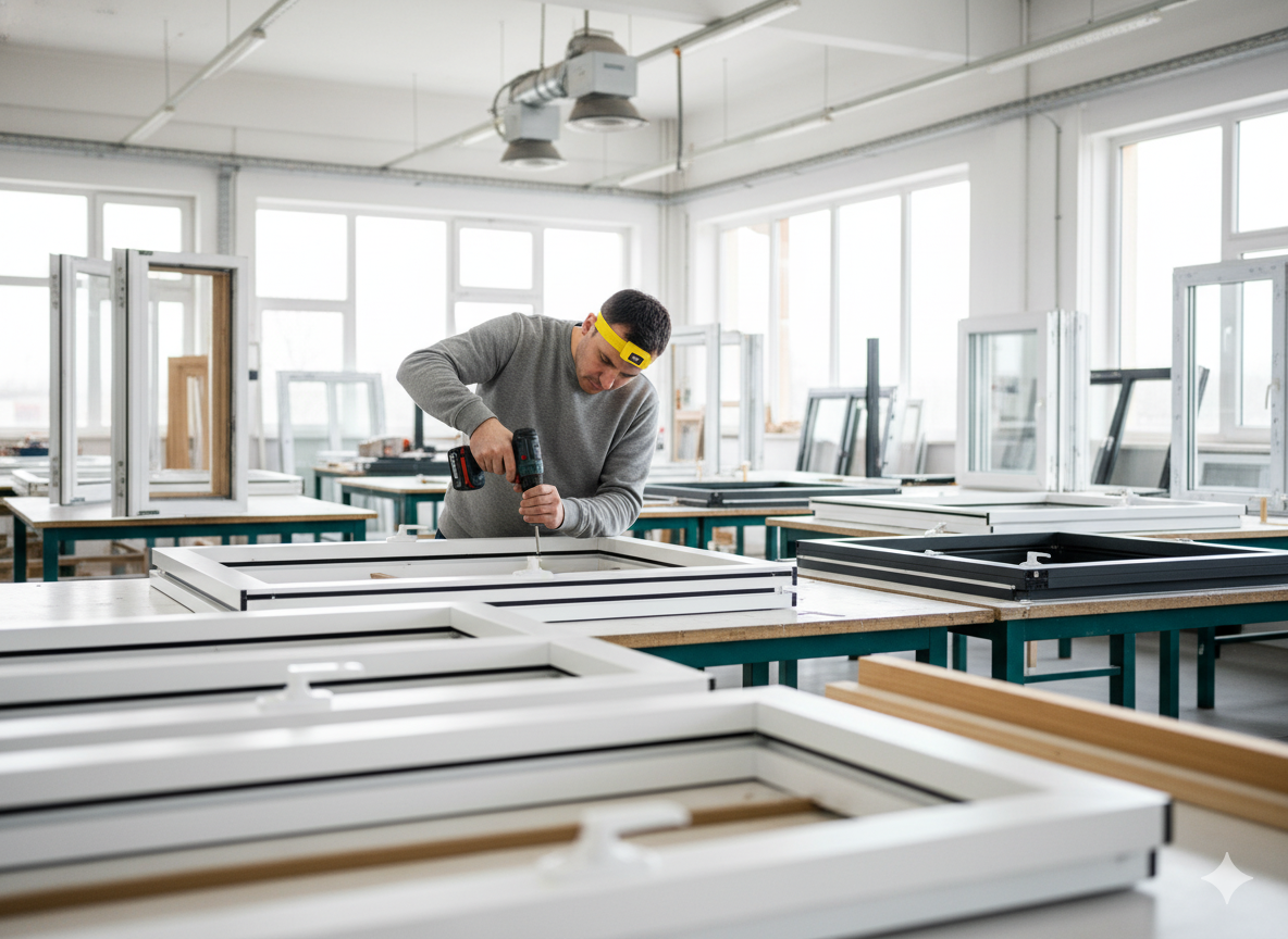 Taller de fabricación de ventanas